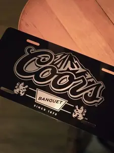 Coors Banquet License Plate