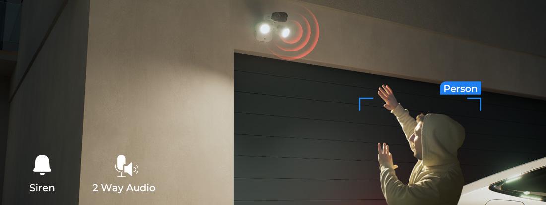 Reolink Duo Floodlight PoE 4K Security Camera with Dual Lens for 180° Field of View,1800 Lumen Floodlights Smart Detection Easy Installation IP Camera