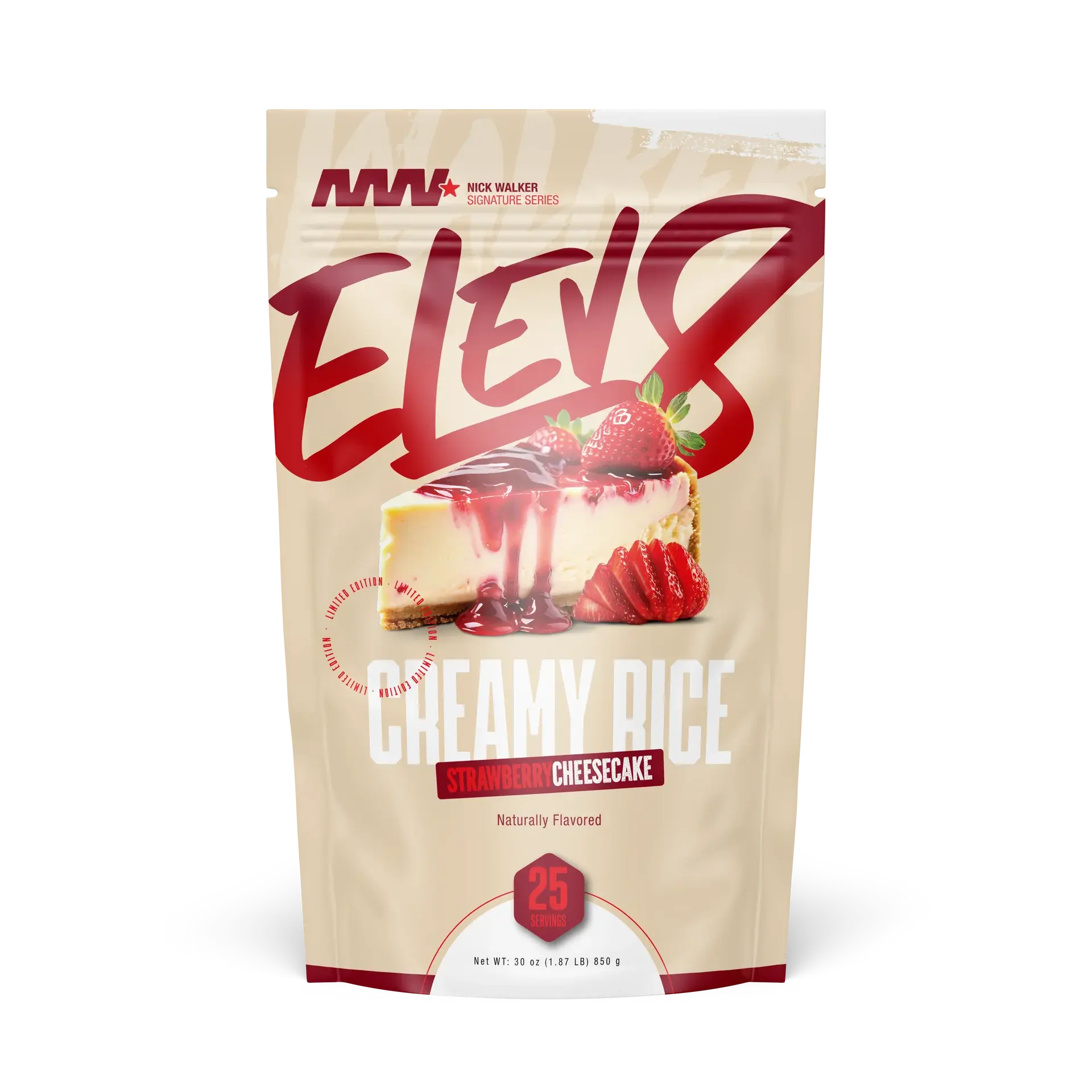 Elev8 Creamy Rice (Cream of Rice) Breakfast Cereal - Smooth, Salt-Free Healthy Hot Pantry Meal, Allergen-Friendly, Allergy-Safe, Pairable to Add Fruit or Yogurt, 25 Servings, Flavor