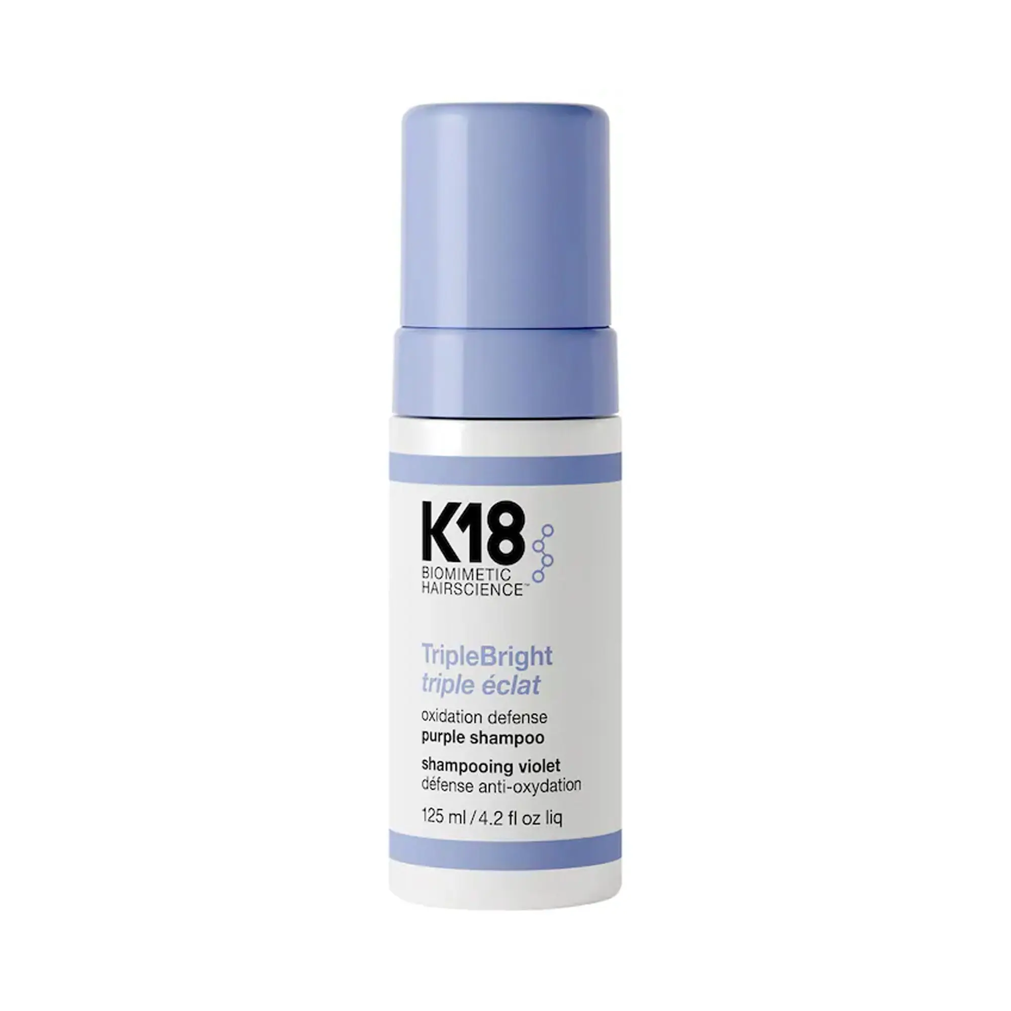 K18 Biomimetic TripleBright Oxidation Defense Purple Shampoo Foam