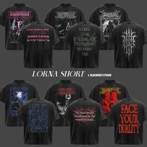 [COLLECTION] Lorna Shore T-Shirt Collection, Will Ramos Tee, Retro Deathcore Band Tee, Pain Remains Tour Inspired Shirts, Dark Metal Graphic T-Shirt, Unisex Oversized Heavy Cotton Band Tee, Gift for Extreme Metal Music Lovers, Metal Merch for Men & Women