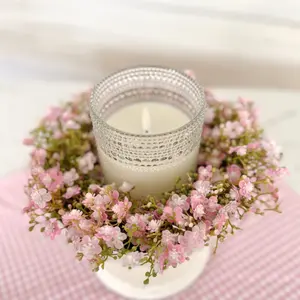 PINK STARDUST BLOOMS CANDLE RING
