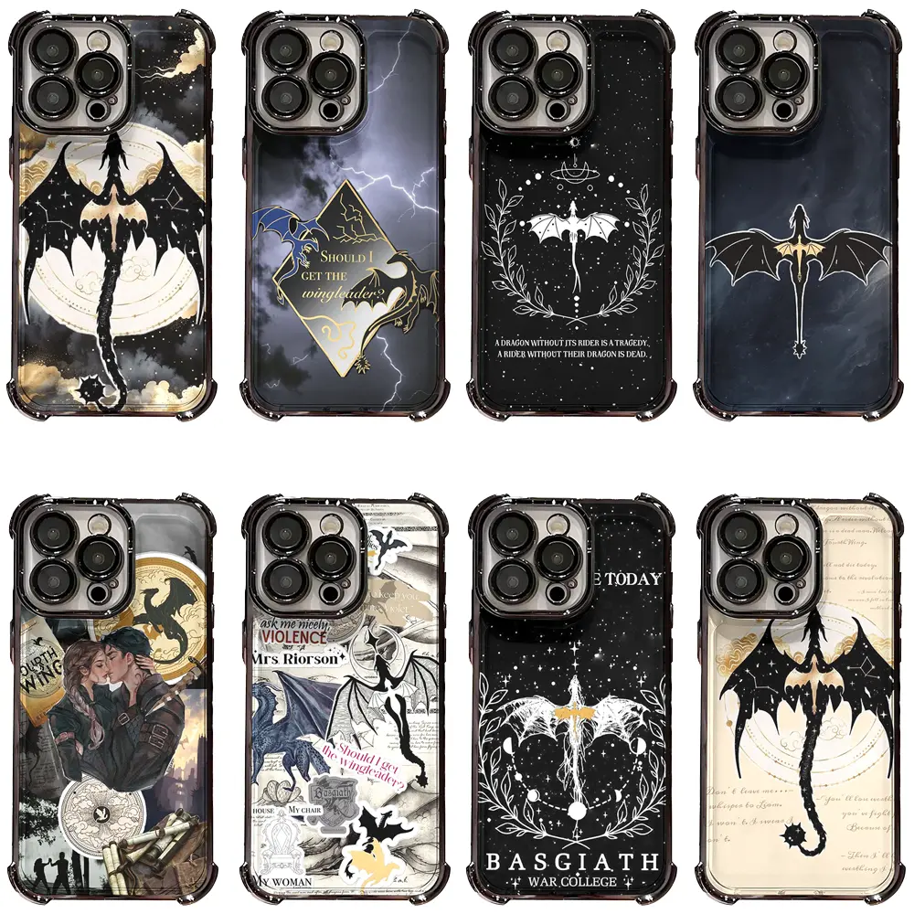 Fourth Wing Basgiath War College Dragon Art Smartphone Case - Handheld Cellphone Protection for iPhone 17,16,15,14,13,12,11 Pro Max Plus Air - Ideal for Christmas, Birthday Gifts for Device Owners, Devices, Casing,back to school,back to school haul