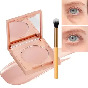 [FREE BRUSH] Colored Clay CC Undereye Corrector, Color Corrector for Dark Circles with Brush, Under Eye Concealer, Conceal & Brighten Dark Circles, Under Eye Hydrating Concealer, Makeup Cosmetic Concealer