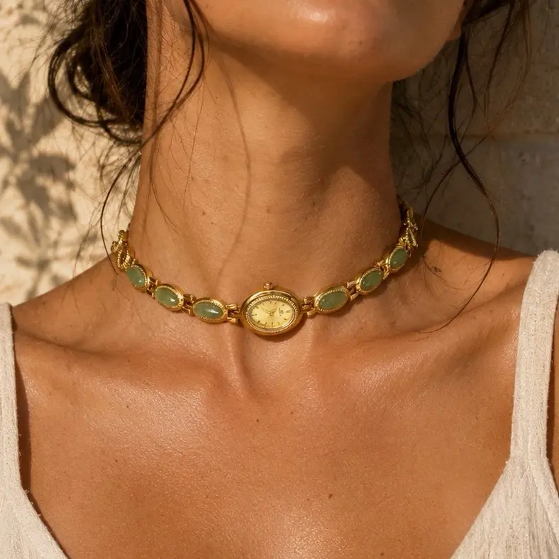 PORTOFINO WATCH NECKLACE - GOLDIE BABY - vintage inspired watch necklace