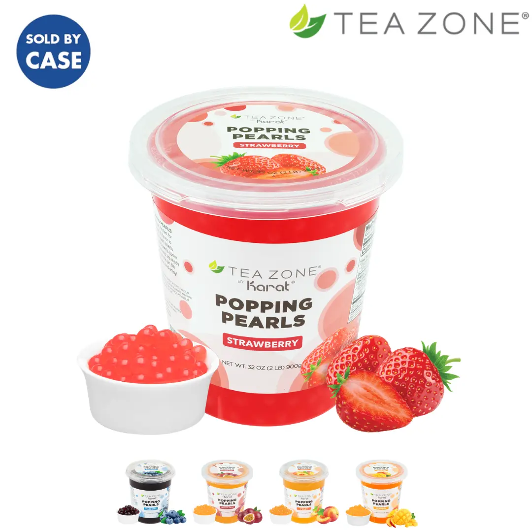 [12 Jars] Tea Zone POPPING PEARLS (2 lbs)