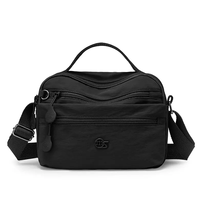 Women's Lightweight Nylon Crossbody Gym Bag - Adjustable Strap, Multi-Pocket, Large-Capacity for Work & Travel (Sports & Outdoor Accessory)