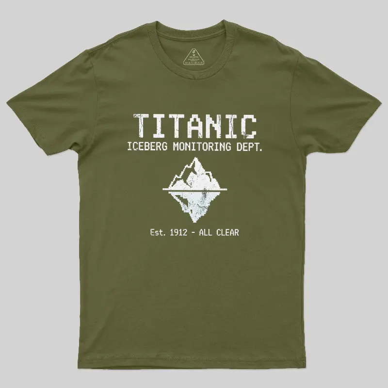 Titanic Iceberg Monitoring Dept Geek T-Shirt