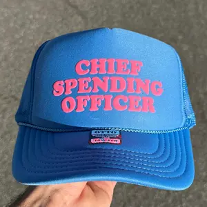 Chief Spending Officer Puff Print Trucker Hat Trendy Unisex Hats