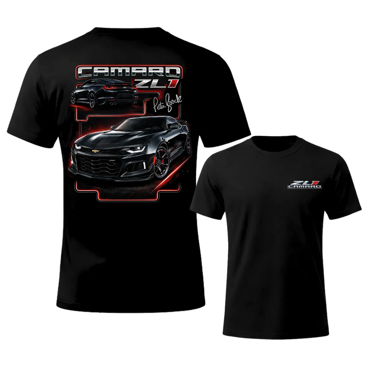 ZL1 Modern Muscle Car Racing sport T-shirt, American Muscle Car Graphic Tee, High Performance Street Racing Shirt, Track Day Car Enthusiast sport T-shirt, Black Muscle Car Racing Tee, Viral Car Guy Shirt
