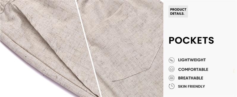 COOFANDY Men's Linen Casual Elastic Waist Drawstring Summer Beach Shorts Fabric Menswear Pants Soft Breathable Classic Denim Hawaiian Denim Hawaiian jortsmen Pockets Simple Shirt Stretchy T-Shirt Leisure