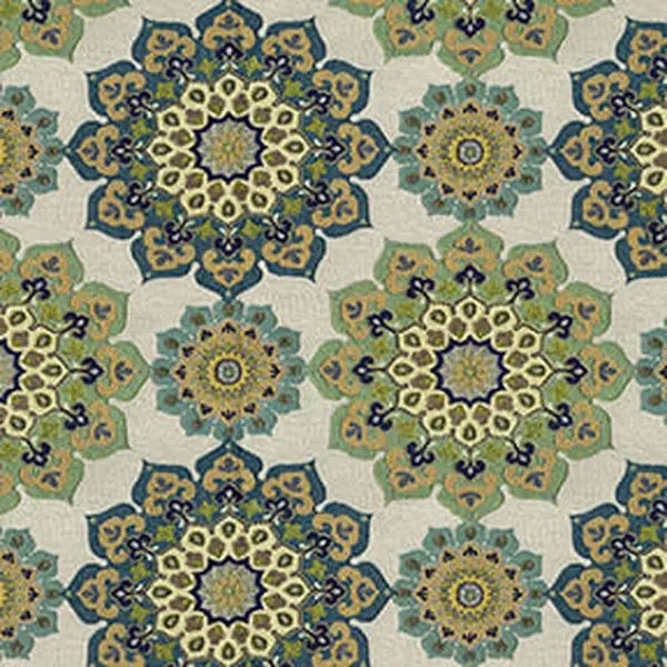 Majorica 205 Rayon-Polyester Fabric (55% Rayon, 45% Polyester) - Mediterranean Style Textile for Home Decor, Sewing Supplies