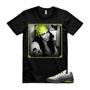 Neon Yellow Grey Sneaker Match Shirt – Big Bubble Inspired Streetwear Graphic Tee