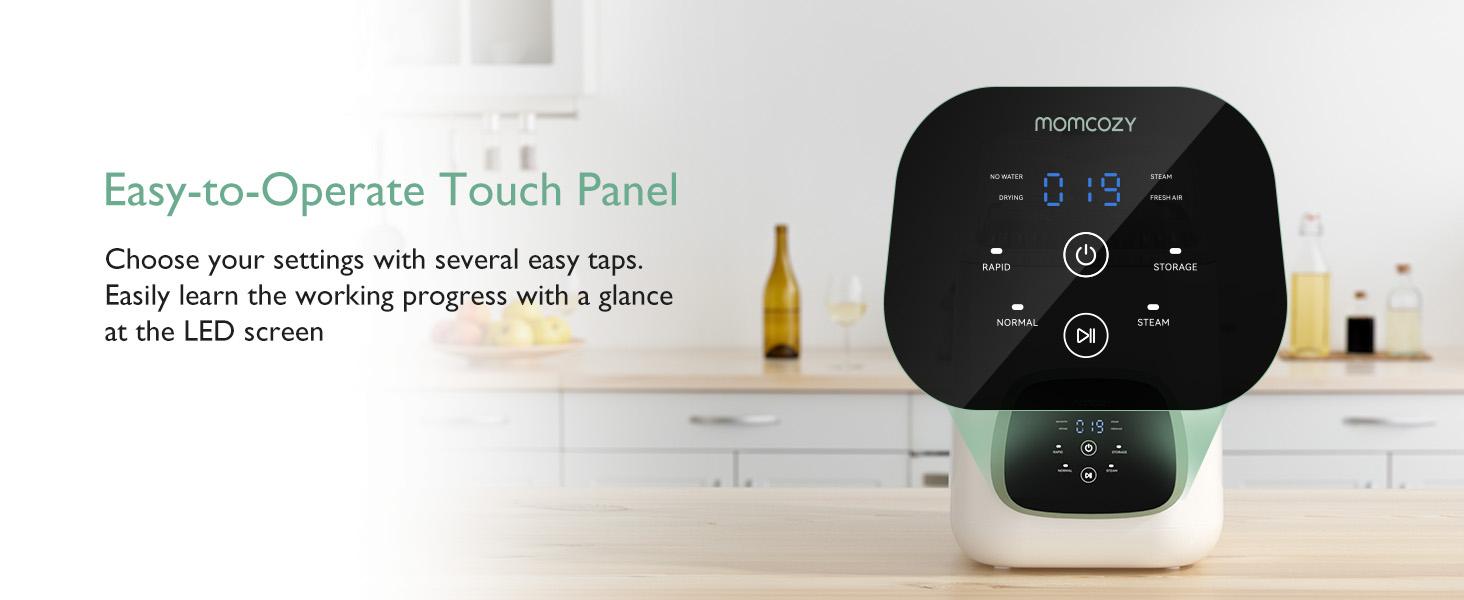 Momcozy KleanPal Pro Baby Bottle Washer - Sterilizer & Dryer Combo for Easy Cleaning - Bottle Washer Machine for All Bottles, Pump Parts & Baby Item Care - Save Time & Effort