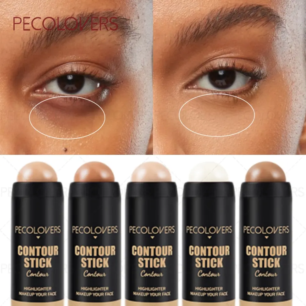 5pcs/set Brightens Contours Face, Covers Spots, Blemishes, Dark Circles, Matte Finish, Multi-purpose Contour Stick, Christmas Gift, Creates Various Makeup Looks