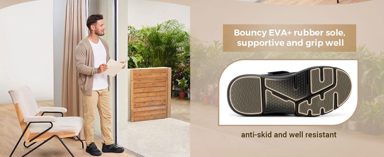 FitVille Diabetic Shoes for Men Extra Wide Width, Swollen Feet Shoes for Diabetics Pain Relief SpringStatements