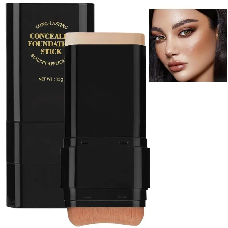 5-color Dual - Ended Eraser Foundation Stick -Multi - Use Concealer & Highlighter for Acne Marks , Nose Contour Flawless Makeup Finish - Versatile Cosmetic Tool , daily gift