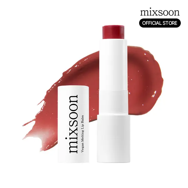 [mixsoon Official Shop] Vegan Melting Lip Balm (Dry Rose) 0.14 oz / 4.1g — Nourishing Lip Balm Stick for Dry Cracked Lips, Korean Skin Care