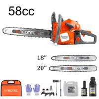 58cc Chainsaw + 18‘’ & 20‘’ bar