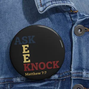 Hearing Heart Apparel | The Persistent Petitioner: A.S.K. Kingdom Key (Matthew 7:7) Enamel Pin
