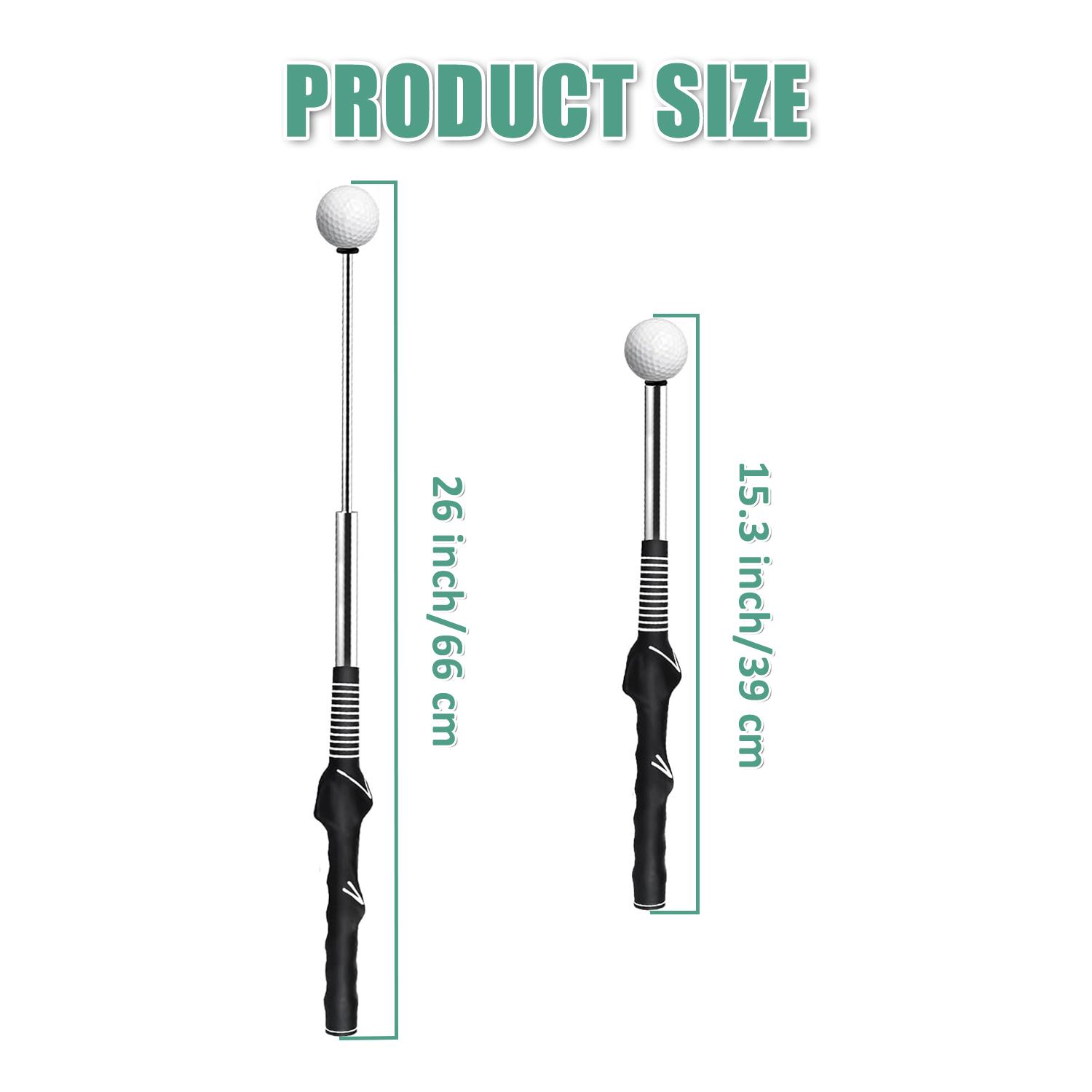 Arttodo Telescopic club, Retractable Golf Swing Training Aid, Click Sound Stick Trainer, Golf Warm Up, Grip, Strength, Tempo Training Aids, Golf Gift Arttodo Telescopic club, Retractable Golf Swing Training Aid, Click Sound Stick Trainer, Golf Warm Up, Grip, Strength, Tempo Training Aids, Golf Gift