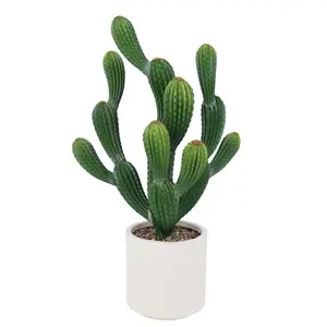 Garvee Tall UV Resistant Artificial Cactus Plant with Realistic Texture, Faux Desert Cacti Potted Plant for Indoor and Outdoor Decoration