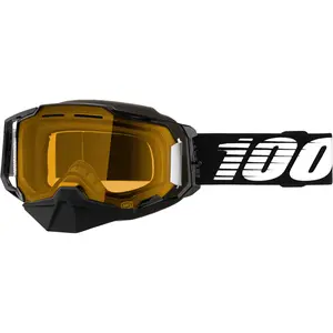 Armega Snowmobile Goggle Black W/ Ylw Lens