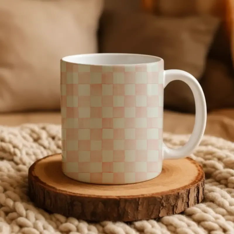 Mackenzie Childs Rosy Check 11oz, 15oz