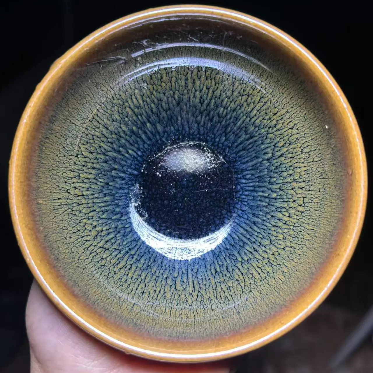 Handmade Freshly Fired Traditional Partridge Feather Jianzhan Tea Cup - Ceramic Beverage Cup, Collectible Cultural Item for Collectors, Unique