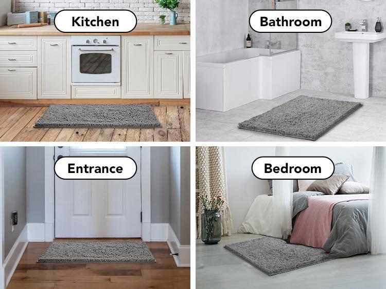 Bathroom Mat Special sale, Deconovo Thick Soft Durable Absorbent Bathroom Rugs Mat Shower Cozy Decorative Iron