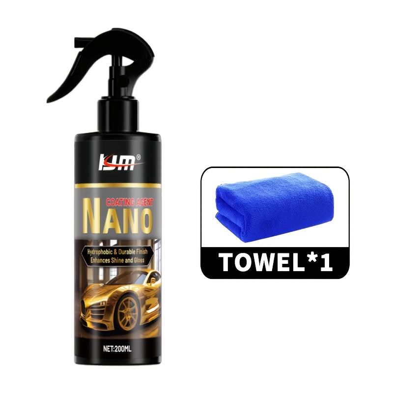 KJM cars accessories Car Coating Spray-Advanced Automobile Quick-acting Coating Agent With Dust -Proof and Glazing Effects -Long Lasting Car Paint Waxing Solution For a Showroom Shine nanos coating polish professional detailing