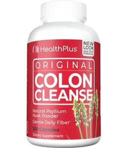 HealthPlus Colon Cleanse Psyllium Husk Fiber 200 Caps
