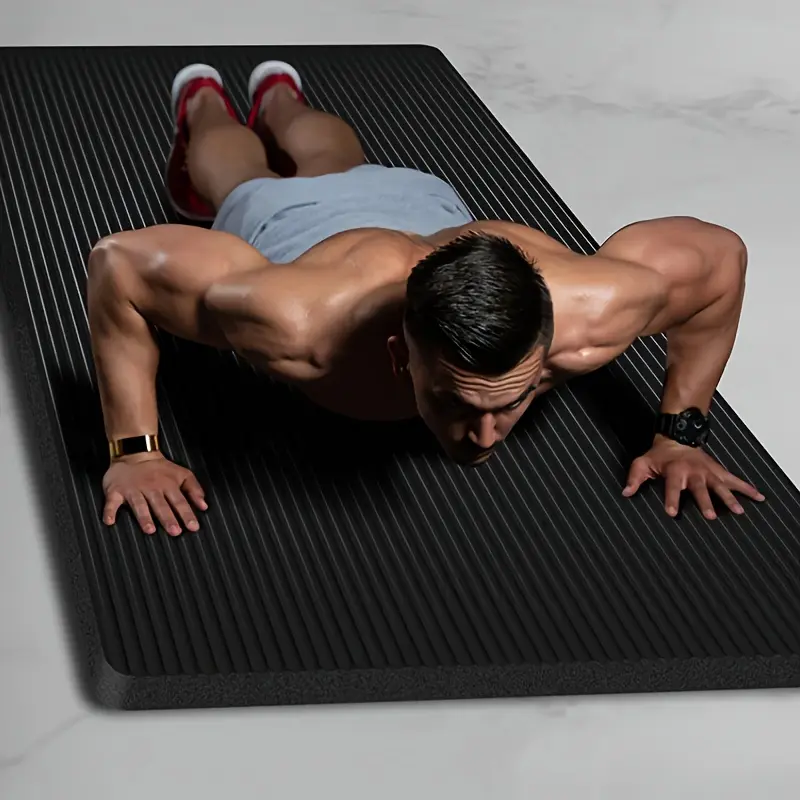 Home Gym&Fitness Mat&Yoga Mat, 8mm Extra Thick Beginner-Friendly Exercise Equipment for Home Gym, Pilates Equipment for Home Workouts - Non-Slip Heavy-Duty Gym Stuff for Men, Women Exercise Mat