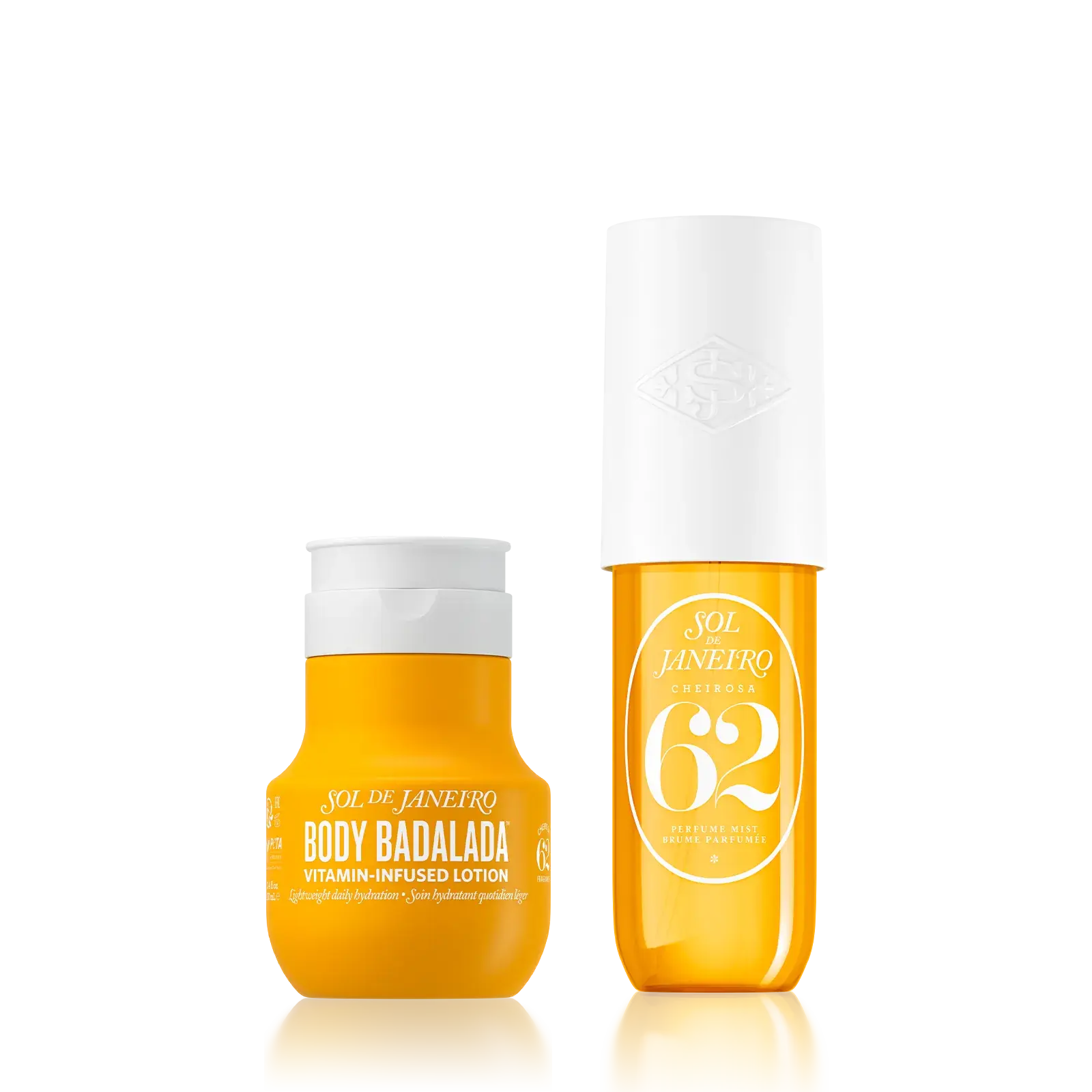 Sol de Janeiro Nourishing Hydration Duo, Lightweight Scented Body Lotion & Fragrance Mist Set with Hyaluronic Acid for 24-Hour Hydration, Salted Caramel & Vanilla, Silky, Almond, Pistachio, Aroma, Moisturizing, Duo Set