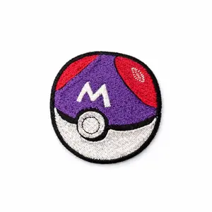 Embroidered Capture Ball Iron-On Patch Gaming Aesthetic Patch Anime Embroidered Patch