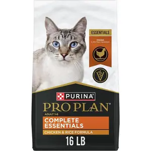 Purina Pro Plan High Protein Cat Food With Probiotics for Cats, Chicken and Rice Formula - 16 lb. Bag