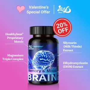 LeafStory Nootropic Brain Supplements for Memory and Focus, Cognitive Function for Mental Health & Clarity with Phosphatidylserine, Vitamin B6 B12, Folate & Dihydromyricetin, 60 Capsules-N2