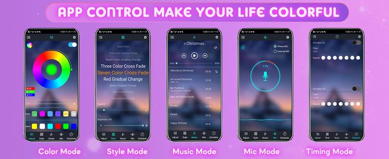 DIBMS LED Strip Lights with USB Adapter: Ambient Car Lighting Kit, App & Remote Control, Music Sync Mode, 4Pcs Strip Lights for SUVs & Trucks, 5V RGB LED Music Control Rock Lights Kit