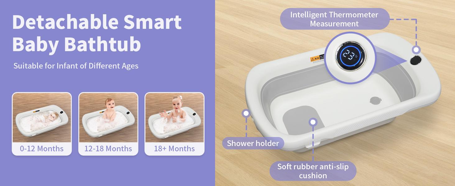 2in1 Baby Bathtub with Changing TableWaterproof Portable Diaper Changing Station, Adjustable Height Organizer with Storage for Newborns&Toddlers 2in1 Baby Bathtub with Changing TableWaterproof Portable Diaper Changing Station, Adjustable Height Organizer with Storage for Newborns&Toddlers
