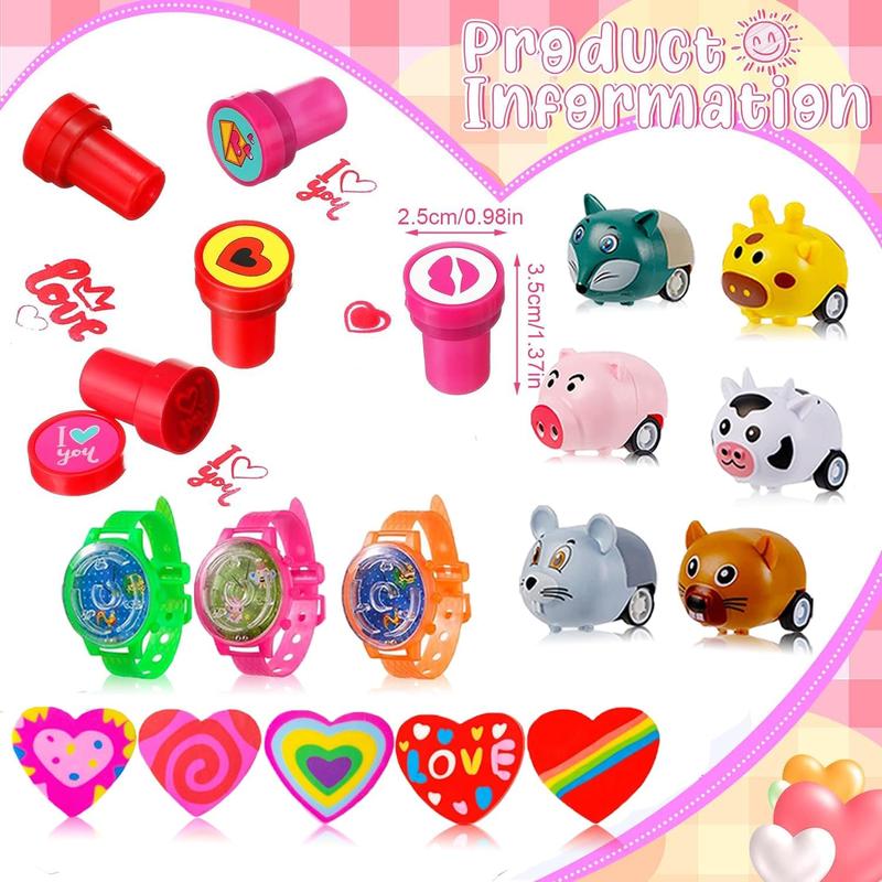 132 PCS Valentines Day Party Favors for Kids Boy Girl, Treasure Box Toys, Pinata Filler Goodie Bag Stuffers, School Classroom Rewards, Treasure Chest Prizes, Classroom Exchange Gifts Prizes