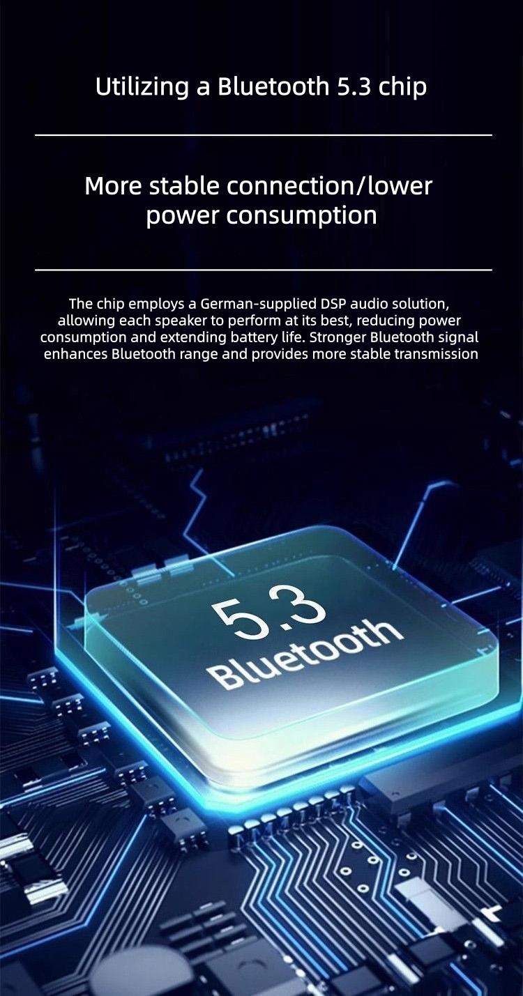 Black and gold Bluetooth speaker, Hi-Res certified, 360° surround sound, 9D deep bass, Bluetooth 5.3, ambient lighting, high-definition vocals, perfect for home theater/gaming and music listening, compatible with all devices