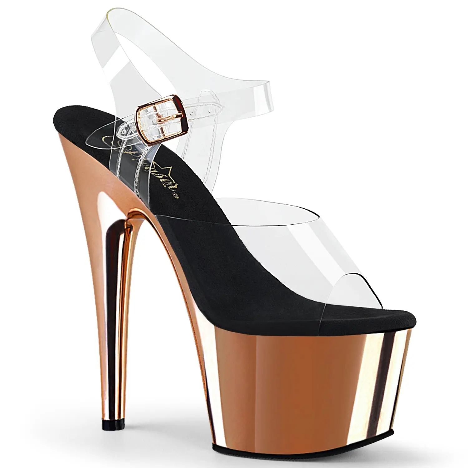 Pleaser Adore-708 Women's Transparent Platform Sandals with 7" Stiletto Heel, Statement Party Footwear, Shoe, Pleaser Heels, Statement Shoes, Fashion, Open Toe, High Heels, Heeled