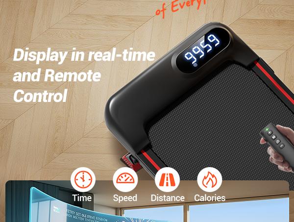 UMAY 16% Incline Treadmill for Home and Office, 4-in-1 Portable Foldable Under Desk Walking Pad,  2.5 HP Quiet with Diamond Pattern Belt