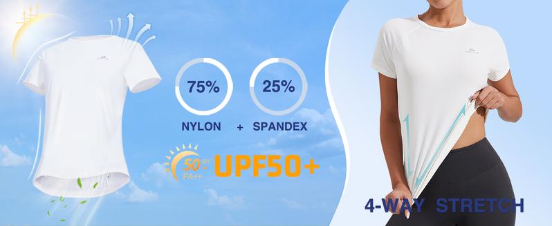 Pioneer Camp Women’s Breathable Athletic Tee | Mesh Back Running Yoga Gym Top