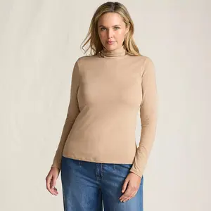 Lands' End Lightweight Jersey Long Sleeve Turtleneck