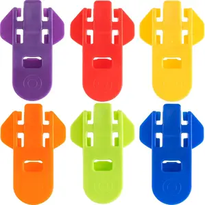 6PCS Manual Easy Can Opener for Soda, Colorful Can Covers, Plastic Tab Opener Drink Protector for Aluminum Beverage, Drink Shields for Pop, Coke, Beer for BBQ, Parties, Festival