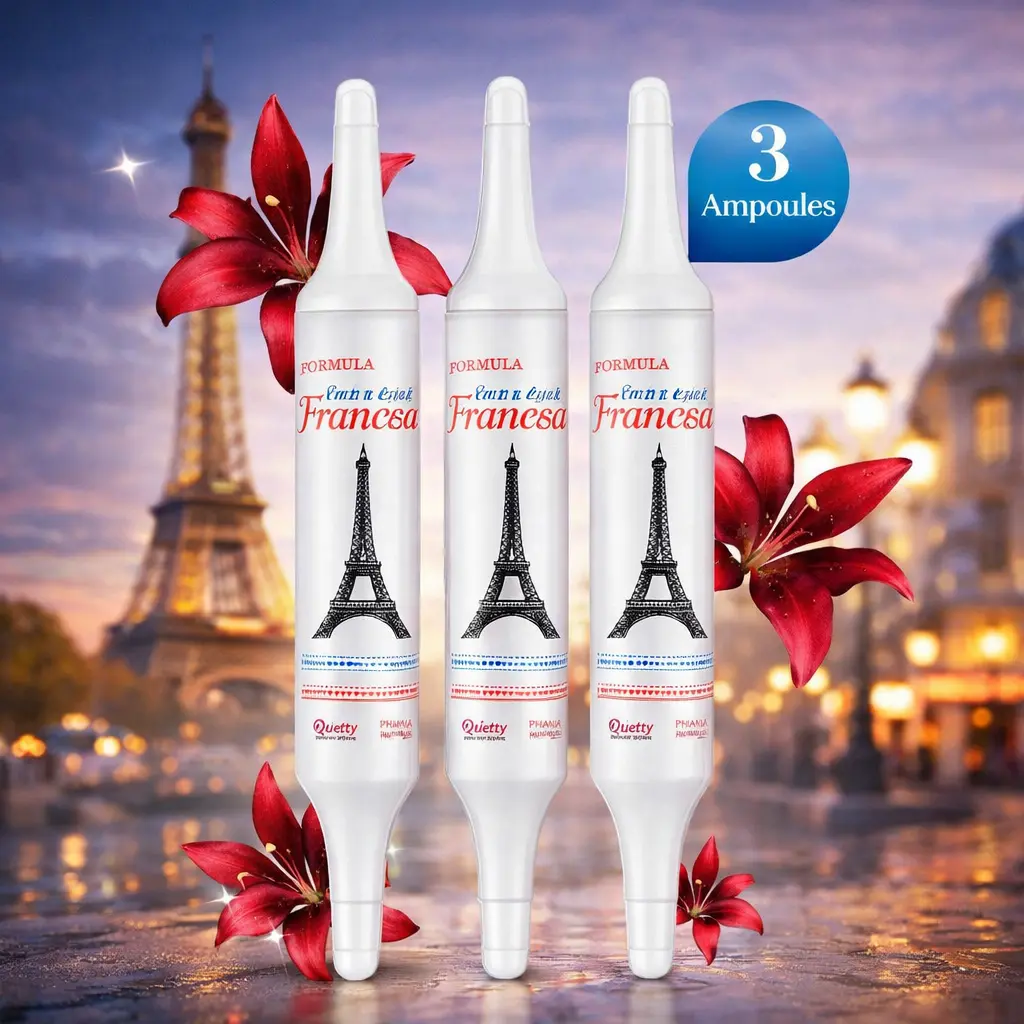 Bio Complex Bioactivo Keratin Repair Ampoules, 3-Pack 18mL French Salon Alcohol-Free Keratin Blend Liquid Haircare - Deep Nourishing Repair, Frizz Smoothing, Glossy Radiance, Brightening for Dry Damaged Wavy/Straight Hair (Apply + Rinse)