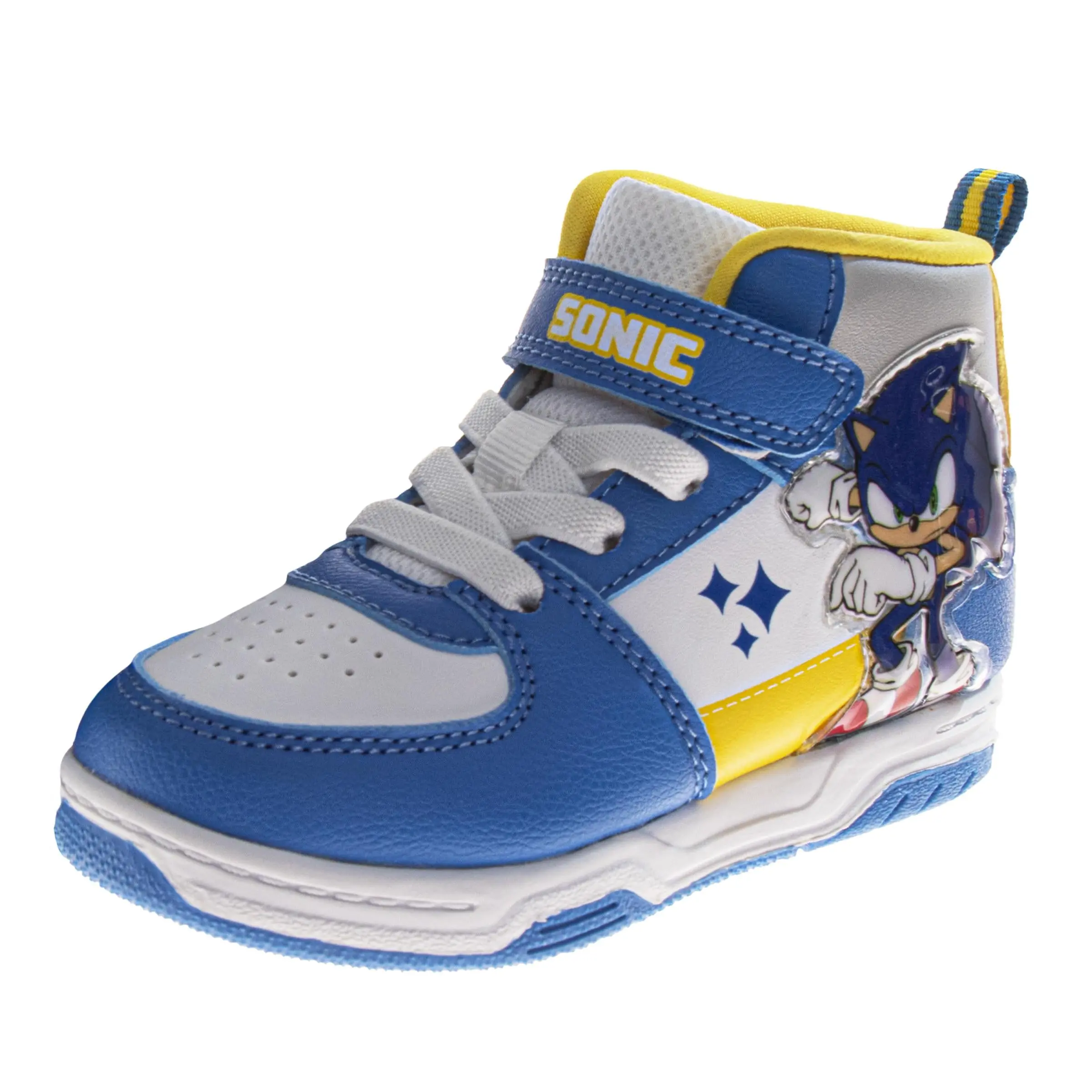 Sonic the Hedgehog Boys High Top Sneakers Hook and Loop with Lace-Up (Little Kid)