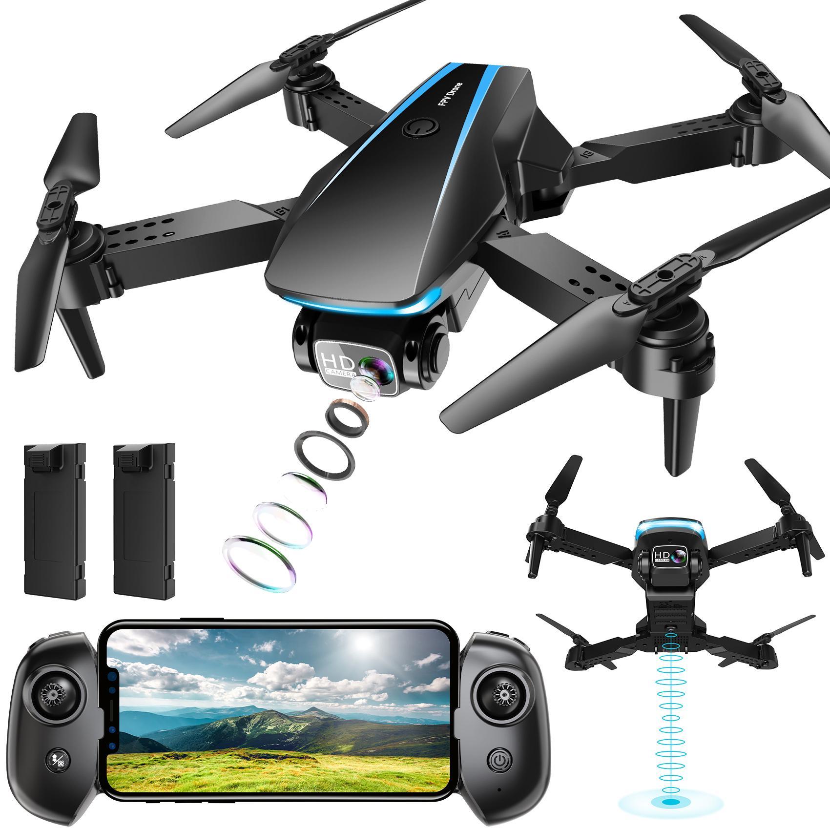 1080P HD Camera Drone for Beginners (Kids/Adults) - Foldable Mini Design, Stable Hover, Trajectory Flight, 90° Lens, 3D Flip, One Key Start - Gift Idea! 1080P HD Camera Drone for Beginners (Kids/Adults) - Foldable Mini Design, Stable Hover, Trajectory Flight, 90° Lens, 3D Flip, One Key Start - Gift Idea!