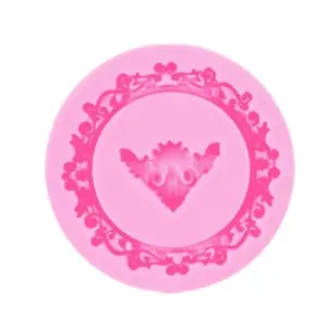 Circle Frame Silicone Mold Fondant & Chocolate Cake Decoration Mold
